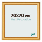 Cornice 70x70cm Oro Opaco MDF Lazio Davanti Dimensione | Yourdecoration.it