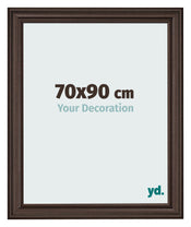 Cornice 70x90cm Quercia Scura MDF Lazio Davanti Dimensione | Yourdecoration.it
