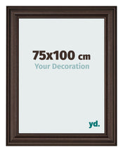 Cornice 75x100cm Quercia Scura MDF Lazio Davanti Dimensione | Yourdecoration.it
