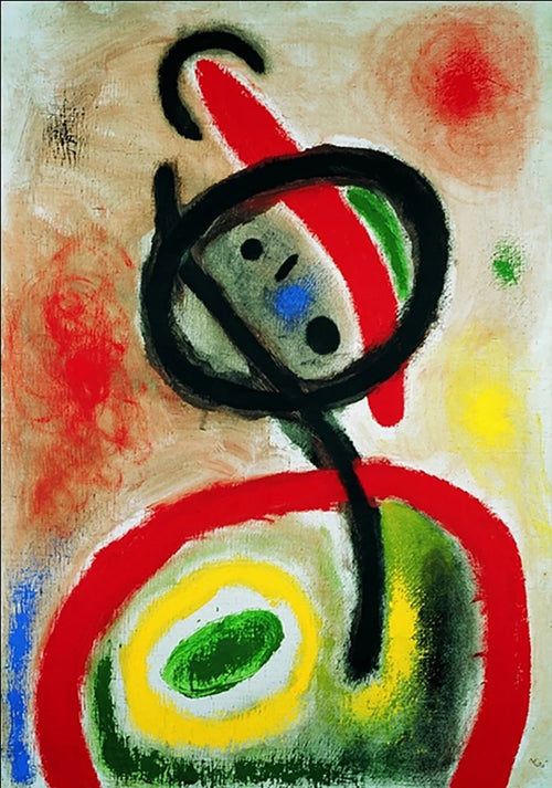 pgm jm 59 joan miro femme iii stampa artistica 60x80cm | Yourdecoration.it
