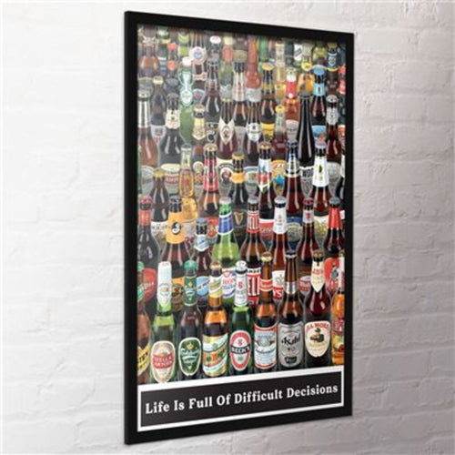 Poster Beers Life Is Full Of Difficult Choices 61x91 5cm PP2400016 2 | Yourdecoration.it