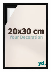 Lyon MDF Cornice a Cassetta 20x30cm Nero Opaco Davanti Dimensione | Yourdecoration.it