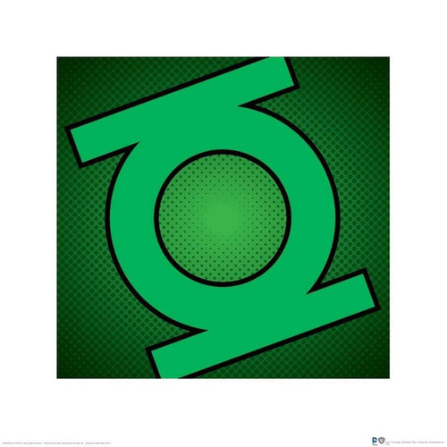 pyramid ppr45380 dc comics green lantern symbol stampa artistica 40x40cm | Yourdecoration.it