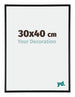 Austin Alluminio Cornice 30x40cm Nero Lucente Davanti Dimensione | Yourdecoration.it