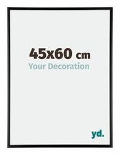 Austin Alluminio Cornice 45x60cm Nero Lucente Davanti Dimensione | Yourdecoration.it