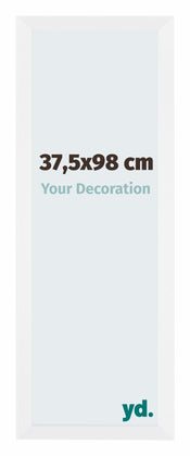 Catania MDF Cornice 37 5x98cm Bianco Davanti Dimensione | Yourdecoration.it