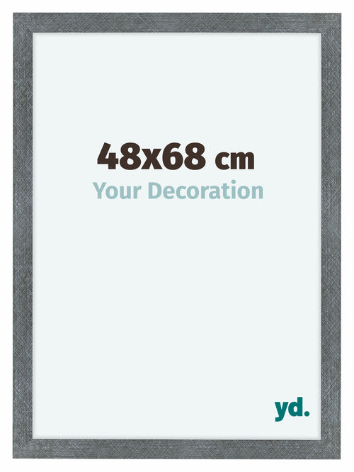 Como MDF Cornice 48x68cm Ferro Spazzato Davanti Dimensione | Yourdecoration.it