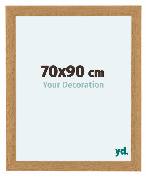 Como MDF Cornice 70x90cm Faggio Davanti Dimensione | Yourdecoration.it