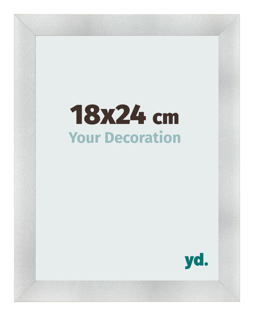 Cornice 18x24cm Alluminio Spazzolato MDF Pisa Davanti Dimensione | Yourdecoration.it