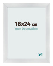 Cornice 18x24cm Argento Nero Spazzato MDF Pisa Davanti Dimensione | Yourdecoration.it