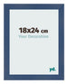Cornice 18x24cm Blu Scuro Spazzato MDF Pisa Davanti Dimensione | Yourdecoration.it