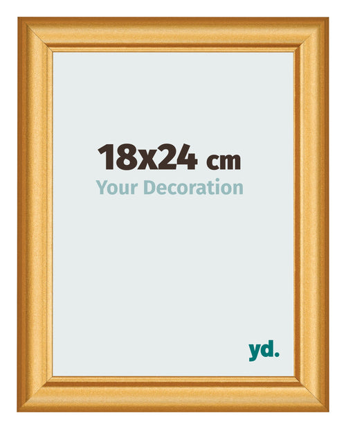 Cornice 18x24cm Oro Opaco MDF Lazio Davanti Dimensione | Yourdecoration.it