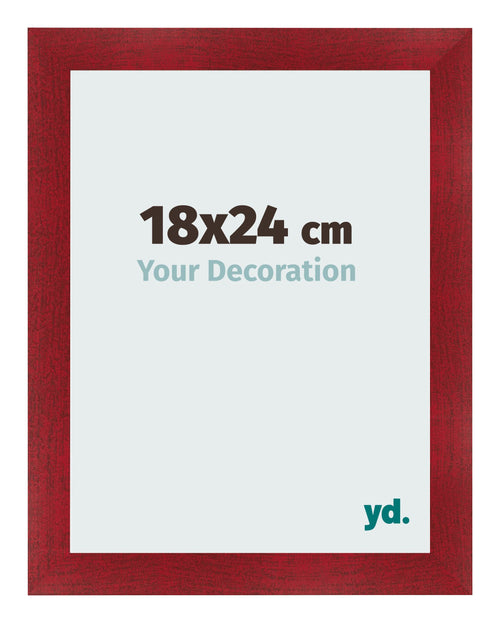 Cornice 18x24cm Vino Rosso Spazzato MDF Pisa Davanti Dimensione | Yourdecoration.it