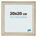 Cornice 20x20cm Lucentezza Metallica MDF Lazio Davanti Dimensione | Yourdecoration.it