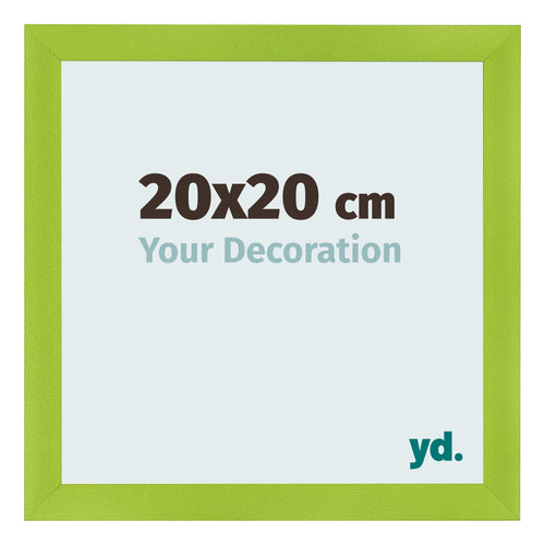 Cornice 20x20cm Verde MDF Pisa Davanti Dimensione | Yourdecoration.it