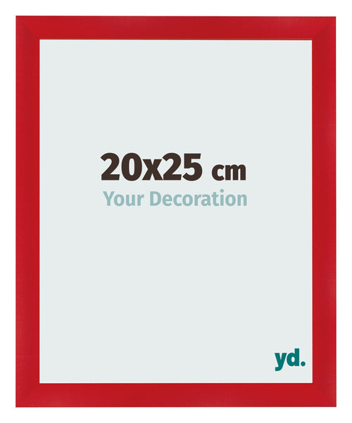 Cornice 20x25cm Rosso MDF Pisa Davanti Dimensione | Yourdecoration.it