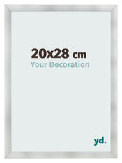 Cornice 20x28cm Alluminio Spazzolato MDF Pisa Davanti Dimensione | Yourdecoration.it