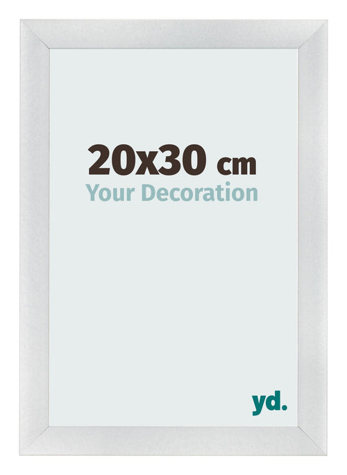 Cornice 20x30cm Argento Nero Spazzato MDF Pisa Davanti Dimensione | Yourdecoration.it