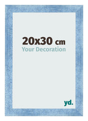 Cornice 20x30cm Blu Acceso Spazzato MDF Pisa Davanti Dimensione | Yourdecoration.it