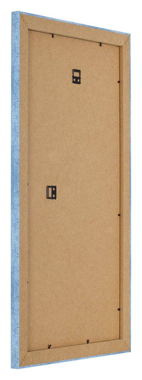 Cornice 20x40cm Blu Acceso Spazzato MDF Pisa Retro Obliquo | Yourdecoration.it