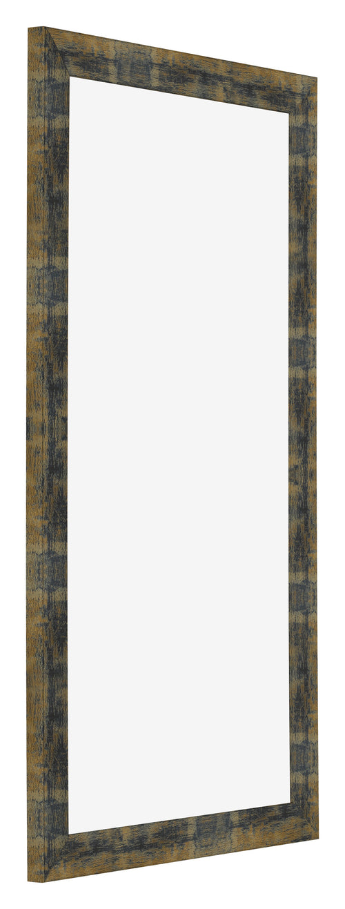 Cornice 20x40cm Blu Oro Fondente MDF Pisa Davanti Obliquo | Yourdecoration.it