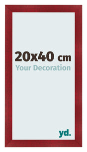 Cornice 20x40cm Vino Rosso Spazzato MDF Pisa Davanti Dimensione | Yourdecoration.it