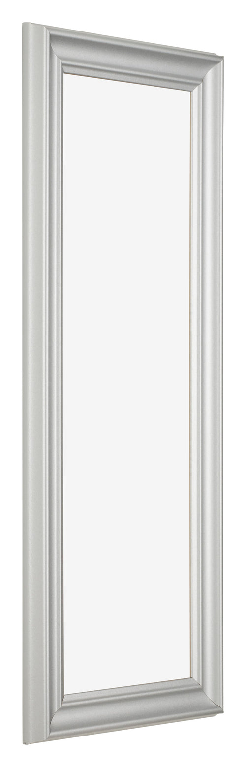 Cornice 20x60cm Argento Opaco MDF Lazio Davanti Obliquo | Yourdecoration.it