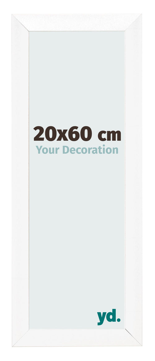 Cornice 20x60cm Bianco Vintage MDF Pisa Davanti Dimensione | Yourdecoration.it