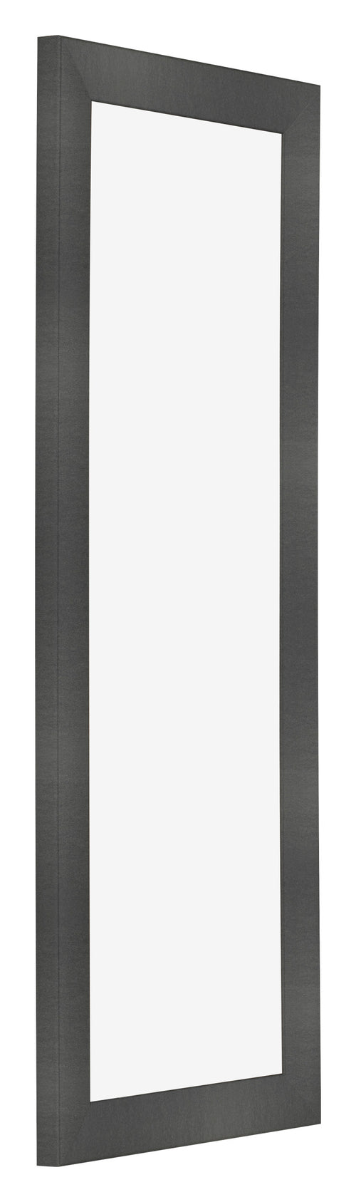 Cornice 20x60cm Nero Argento Lucido MDF Pisa Davanti Obliquo | Yourdecoration.it