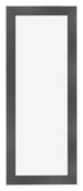 Cornice 20x60cm Nero Argento Lucido MDF Pisa Davanti | Yourdecoration.it