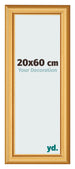 Cornice 20x60cm Oro Opaco MDF Lazio Davanti Dimensione | Yourdecoration.it
