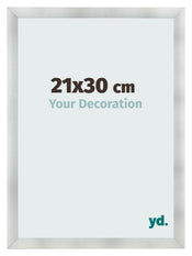 Cornice 21x30cm Alluminio Spazzolato MDF Pisa Davanti Dimensione | Yourdecoration.it