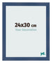 Cornice 24x30cm Blu Scuro Spazzato MDF Pisa Davanti Dimensione | Yourdecoration.it