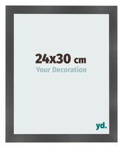 Cornice 24x30cm Nero Argento Lucido MDF Pisa Davanti Dimensione | Yourdecoration.it