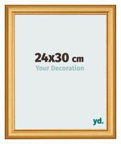 Cornice 24x30cm Oro Opaco MDF Lazio Davanti Dimensione | Yourdecoration.it