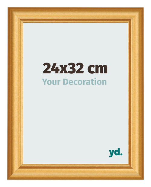 Cornice 24x32cm Oro Opaco MDF Lazio Davanti Dimensione | Yourdecoration.it