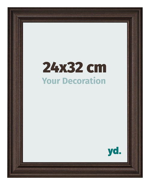 Cornice 24x32cm Quercia Scura MDF Lazio Davanti Dimensione | Yourdecoration.it