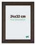 Cornice 24x32cm Quercia Scura MDF Lazio Davanti Dimensione | Yourdecoration.it