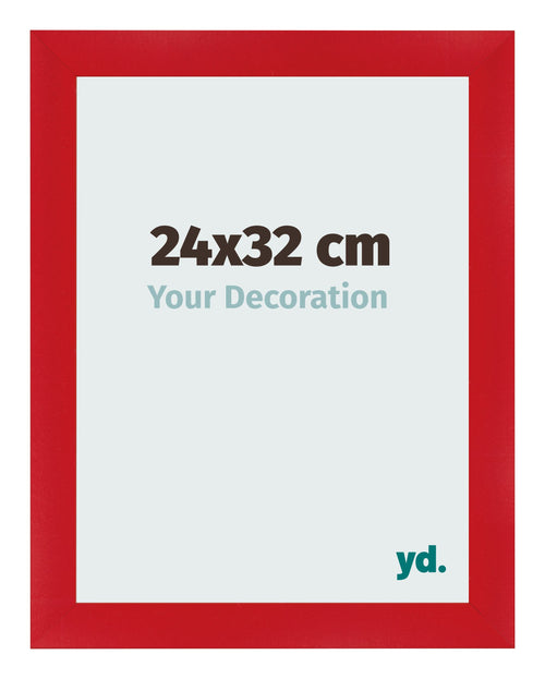 Cornice 24x32cm Rosso MDF Pisa Davanti Dimensione | Yourdecoration.it