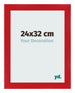 Cornice 24x32cm Rosso MDF Pisa Davanti Dimensione | Yourdecoration.it