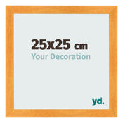 Cornice 25x25cm Arancione MDF Pisa Davanti Dimensione | Yourdecoration.it