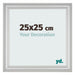 Cornice 25x25cm Argento Opaco MDF Lazio Davanti Dimensione | Yourdecoration.it