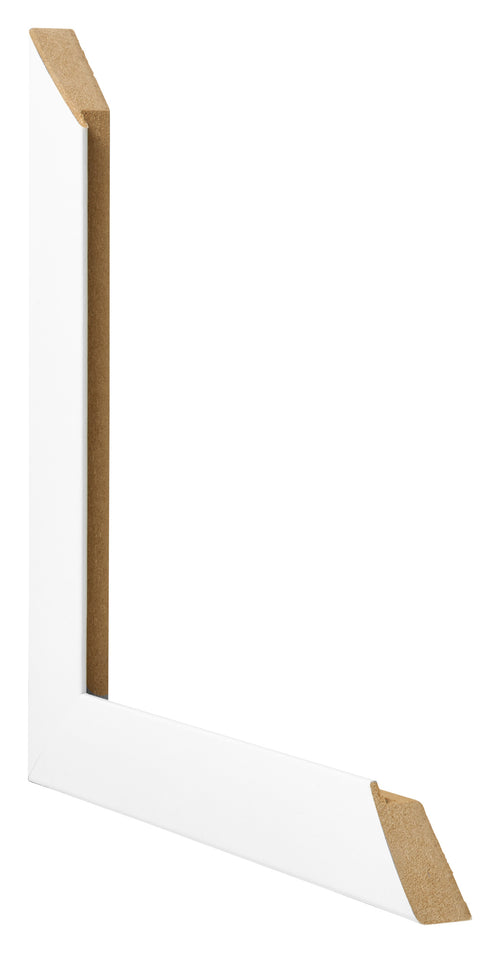 Cornice 25x25cm Bianco Vintage MDF Pisa Dettaglio Intersezione | Yourdecoration.it