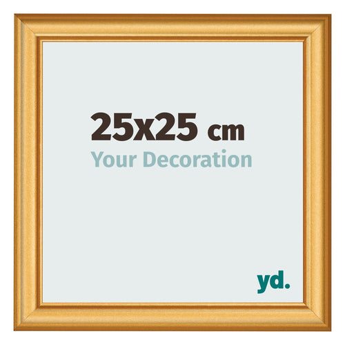 Cornice 25x25cm Oro Opaco MDF Lazio Davanti Dimensione | Yourdecoration.it