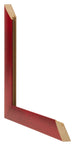 Cornice 25x25cm Vino Rosso Spazzato MDF Pisa Dettaglio Intersezione | Yourdecoration.it