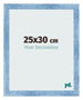 Cornice 25x30cm Blu Acceso Spazzato MDF Pisa Davanti Dimensione | Yourdecoration.it
