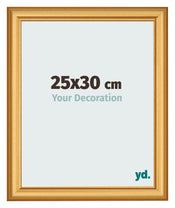 Cornice 25x30cm Oro Opaco MDF Lazio Davanti Dimensione | Yourdecoration.it
