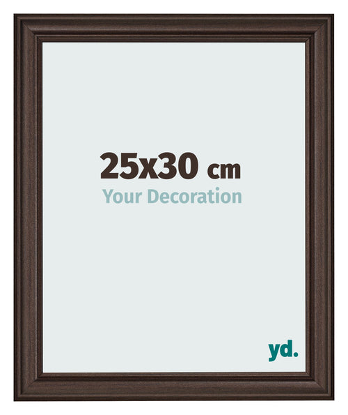 Cornice 25x30cm Quercia Scura MDF Lazio Davanti Dimensione | Yourdecoration.it