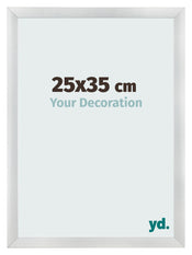 Cornice 25x35cm Argento Nero Spazzato MDF Pisa Davanti Dimensione | Yourdecoration.it