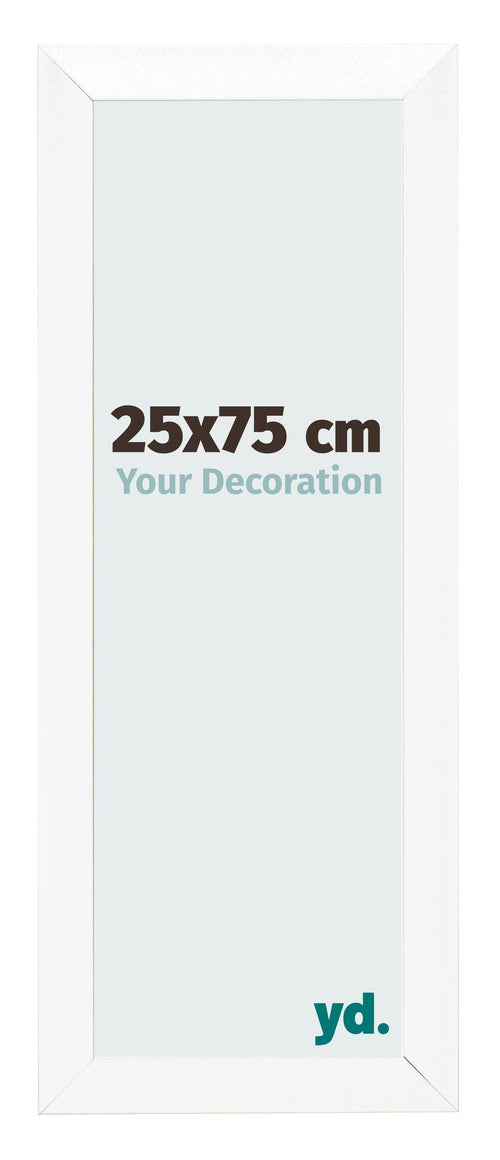 Cornice 25x75cm Bianco Vintage MDF Pisa Davanti Dimensione | Yourdecoration.it